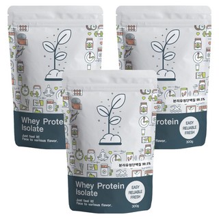 PUREUNBIN WPI乳清分離蛋白粉, 3個