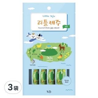 Chogong 朝貢 犬貓用 鮮食營養蔬果肉泥 濟州島限定, 馬肉, 60g, 3袋