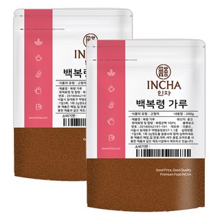 Incha 因茶 白福翎粉, 200g, 2個