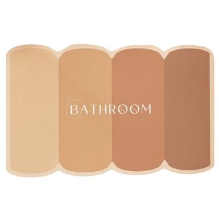 珪藻土浴室吸水軟墊, 橙光暖紅, 1個