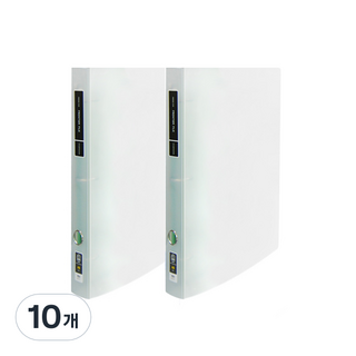 노블 투명 프론티어 프리미엄 A4 3cm D링 바인더 3공, 백색, 10개