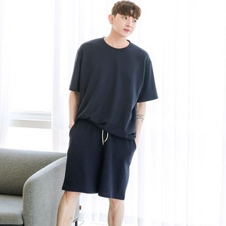 Mintcocoa 素色短袖男士家居服套裝