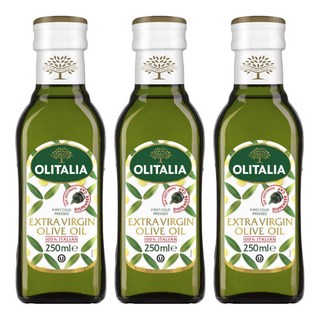 OLITALIA 奧利塔特級初榨橄欖油 100%義大利橄欖 適合中低溫料理, 250ml, 3瓶