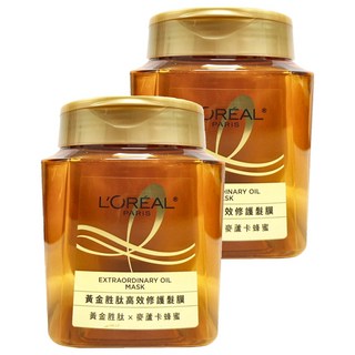 L'OREAL PARiS 巴黎萊雅 黃金胜肽高效修護髮膜, 250ml, 2件