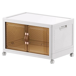 家用折疊收納櫃, 白色, 1入