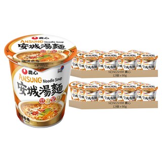 NONGSHIM 農心 安城湯麵 杯麵 66g, 24個