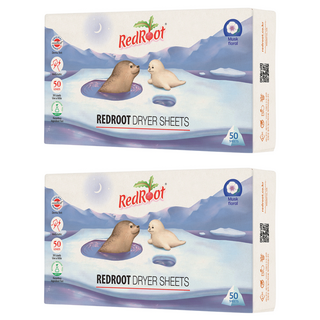 RedRoot 烘衣機用衣物柔軟紙 麝香花香 正裝, 50張, 2個