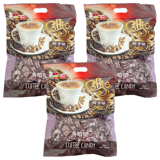 福伯 榛果味咖啡糖 (奶素), 500g, 3袋