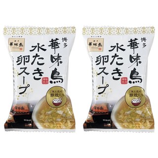 博多華味鳥 沖泡即食雞肉風味蛋花湯, 2個, 6.1g