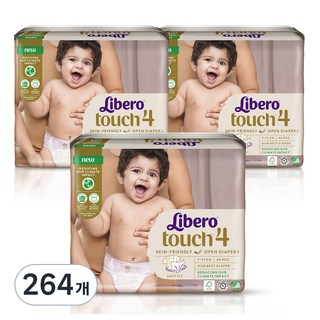 Libero 麗貝樂 Touch黏貼型尿布, 第4階段, 264張