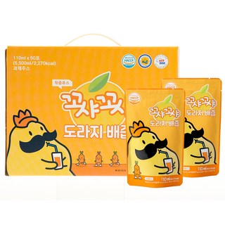 꼬샤꼬샤 도라지 배즙, 110ml, 50개