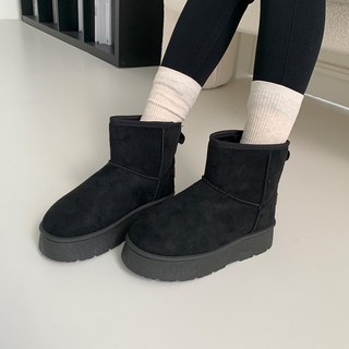 U.SEVEN 女款毛絨保暖中筒雪靴 DM753