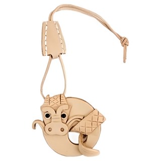 頭層牛皮12生肖造型吊飾，中國大陸產，龍, 6 x 6cm