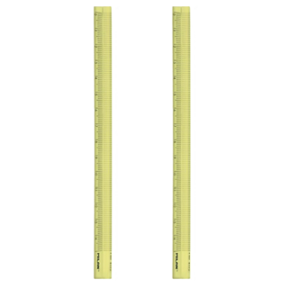 MILAN 可透視三角尺_15公分 (4色顏色隨機), 粉嫩色系, 2支