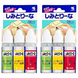 小林製藥 攜帶用衣物應急去污瓶 10ml 適用於咖啡漬 醬油漬 口紅等, 6瓶