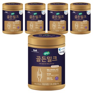 GOLDENMILK 每日乳業 成人骨骼保健方案, 360g, 5個