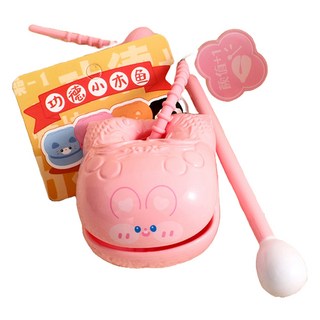 Topia 便利攜帶式木魚吊墜 功德木魚 兔子, 1個, 單一商品