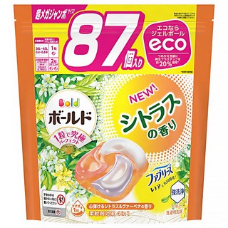 Bold 4in1 超強洗淨4D洗衣膠囊補充裝 柑橘馬鞭草, 87顆, 1袋