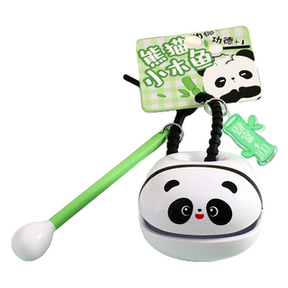 Topia 便利攜帶式木魚吊飾 熊貓造型 喜悅, 1個, 單一商品