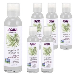 NOW Foods 純草本甘油保濕油, 118ml, 6瓶