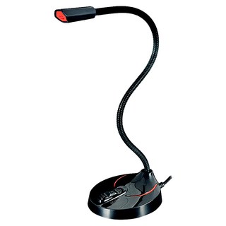 atake V6哈囉高品質鵝頸金屬麥克風, 黑色