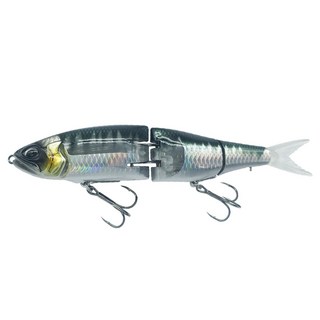 Sasaki 日系 鉛筆 大餌 浮水 動態銀箔 岸拋 青物 硬餌 多節魚, 黑網紋背, 50g, 1個