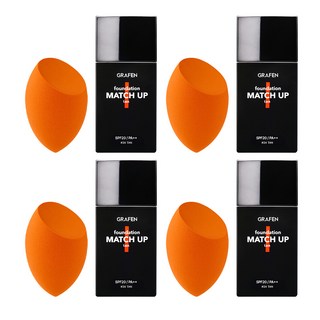GRAFEN 男士粉底液 40ml+美妝蛋, 25 Tan, 4組