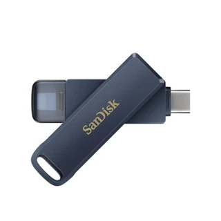 SanDisk 晟碟 公司貨 Phone Drive for iPhone 行動隨身碟 IXD0N 金屬藍, 256GB, 1個