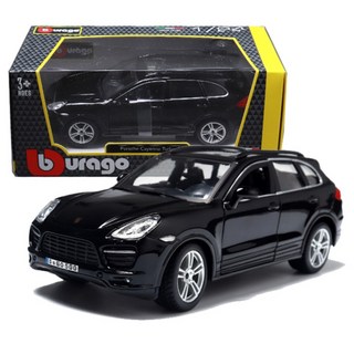 bbUrago 1:24 保時捷凱燕Turbo合金車, 黑色, 1個