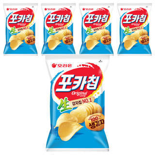 오리온 포카칩 오리지널, 66g, 5개