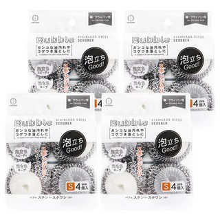 KOKUBO 小久保 起泡不銹鋼絲球, 4個, 4包