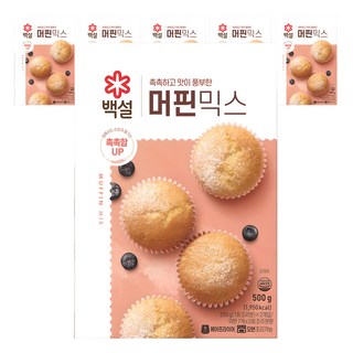 백설 머핀믹스, 6개, 500g