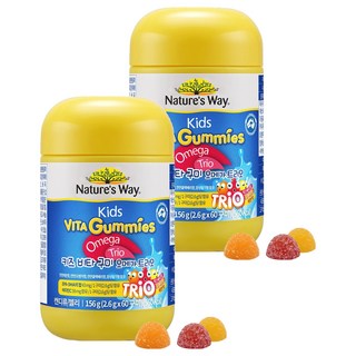 Nature's Way 孩童維他命Omega軟糖, 60顆, 2罐