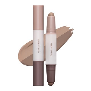 MERYTHOD 雙頭修容棒 3.3g, 1入, 01 Ash Gray