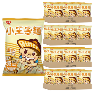 味王 小王子麵 原味減鹽, 300g, 24袋