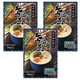 金錢豹 日式茶碗蒸蛋粉 魚板玉米 2入, 40g, 3袋