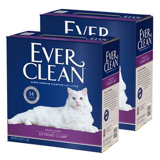에버크린 익스트림 클럼프 EC 고양이 모래, 11.3kg, 2개, 산뜻한 향