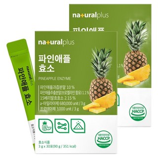 naturalplus 鳳梨酵素 30入, 90g, 2個