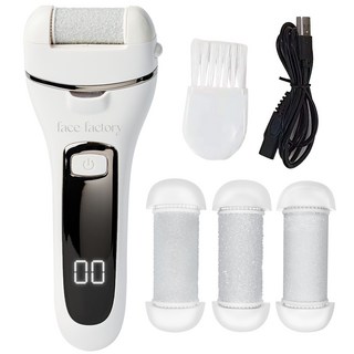 페이스팩토리 UV 충전형 전동 발각질제거기, FF-17, 혼합색상