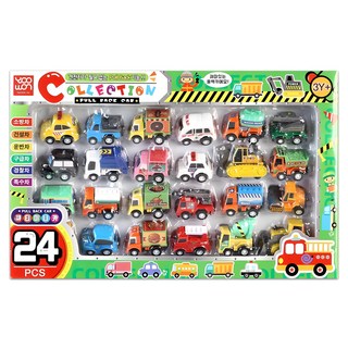 YOOWON 可愛迷你車24入組, 混色, 1盒