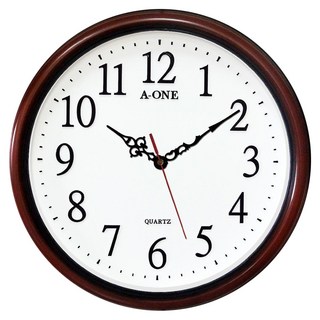 A-ONE 金吉星 靜音大字掛鐘 TG-0570 684g, 咖啡色