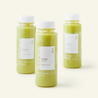 올가니카 아보카도 과채주스, 190ml, 3개
