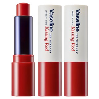 Vaseline 凡士林 潤色唇膏, KISSING RED, 4.2克, 2支