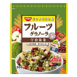 NISSIN 日清 綜合水果穀物脆 宇治抹茶, 500g, 1包