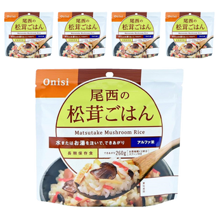 Onisi 尾西 沖泡即食飯 松茸風味, 100g, 5包