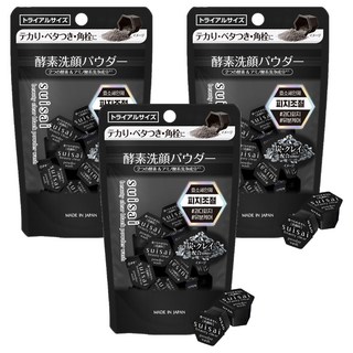 Kanebo 佳麗寶 suisai 黑炭泥淨透酵素粉, 6g, 3袋