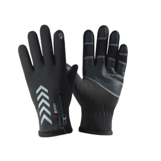 機車防風防水手套, XL, 黑色, 1雙