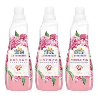 熊寶貝 香水精華柔軟護衣精 典雅玫瑰 中和衣物異味, 700ml, 3瓶