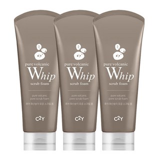 C2Y 火山泥去角質洗面乳, 120ml, 3條