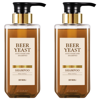 딥그린제이 맥주효모 탈모증상완화 샴푸, 500ml, 2개
